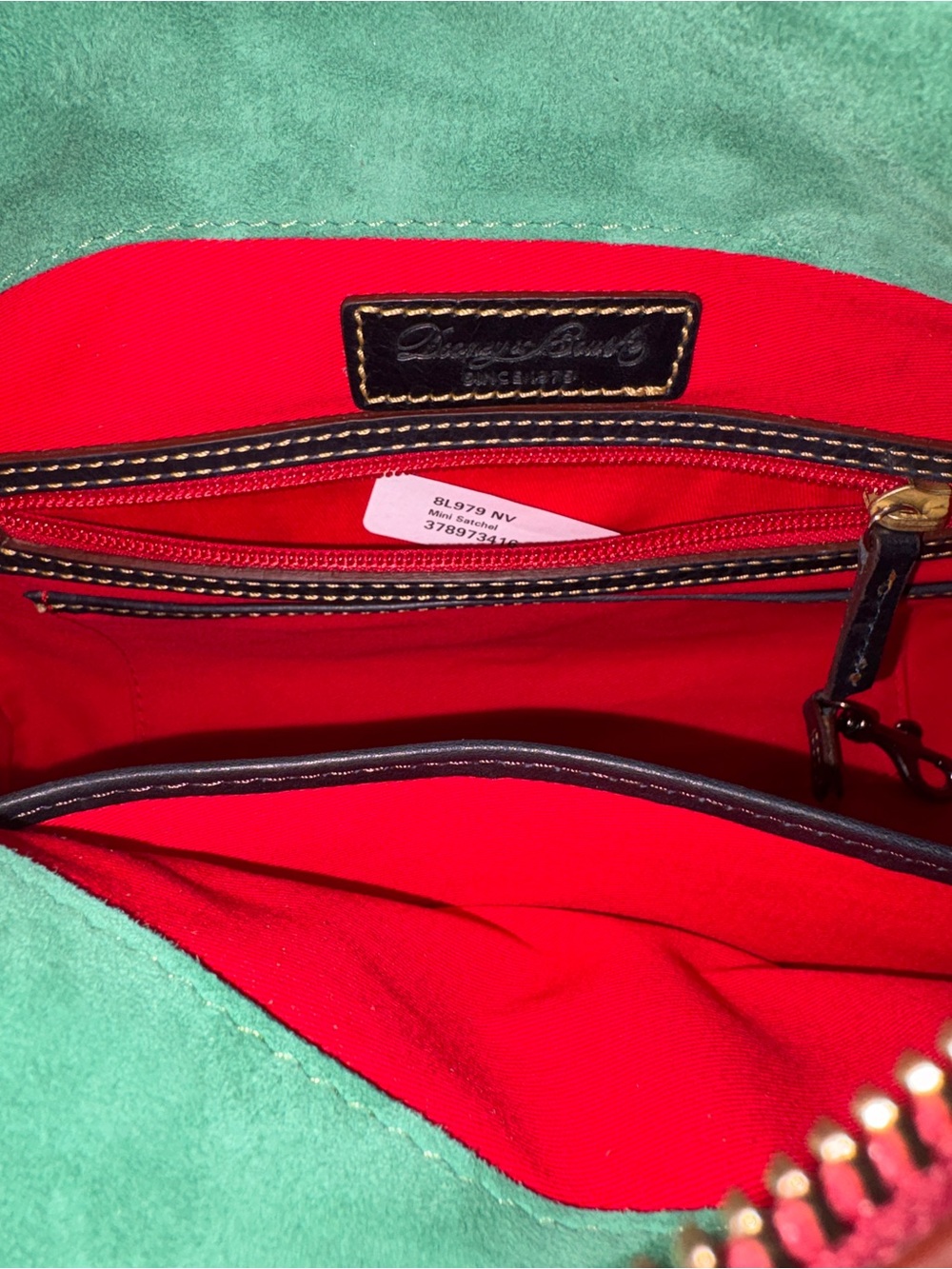 Dooney & Bourke Florentine Mini Satchel Navy Leather - Picture 10 of 13